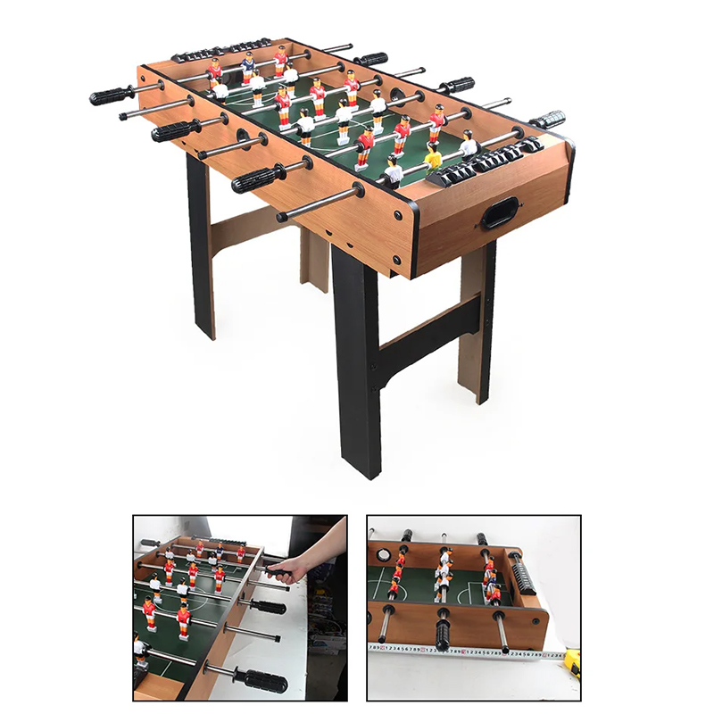 Meja Multi-Permainan 4-in-1 dengan Foosball, Hoki Udara, Tenis Meja, dan Biliar