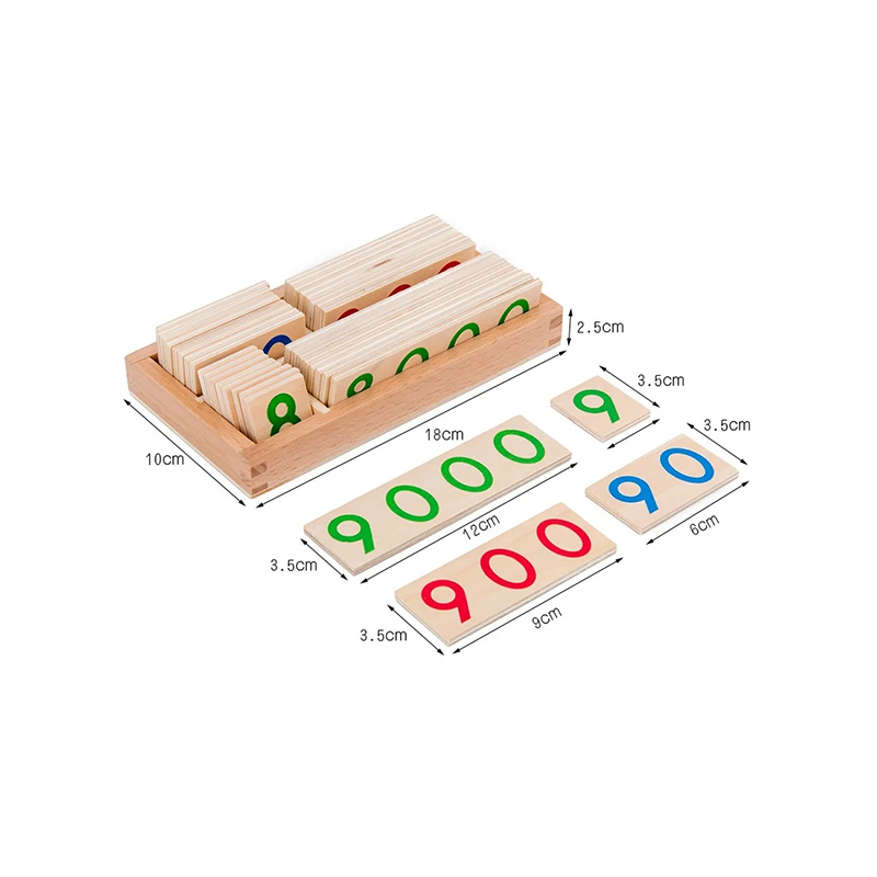 Set Kayu Modular Numerasi Montessori