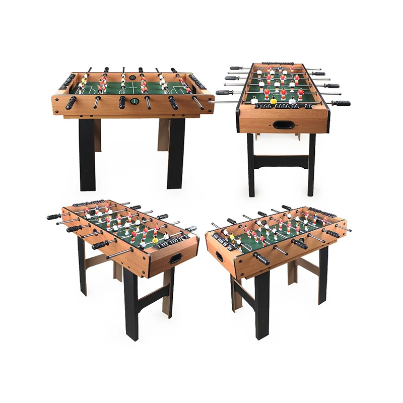 Meja Multi-Permainan 4-in-1 dengan Foosball, Hoki Udara, Tenis Meja, dan Biliar