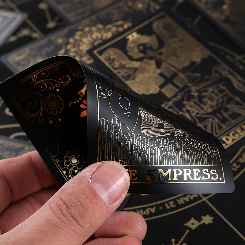 Kartu Tarot Klasik PVC Hitam