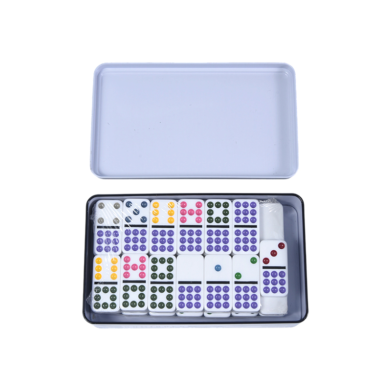 Warna Dot Double Sembilan Kotak Timah Domino Presisi