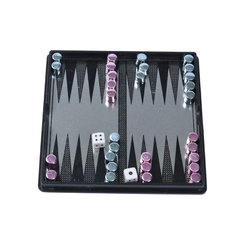 Set backgammon magnetik portabel