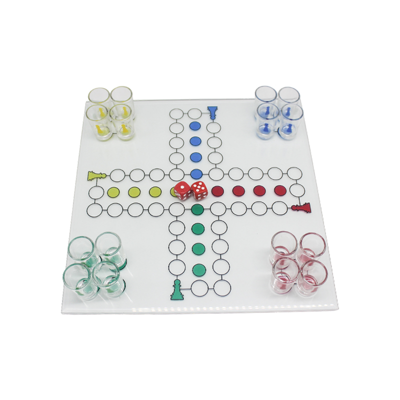 Set Permainan Minum Crystal Ludo