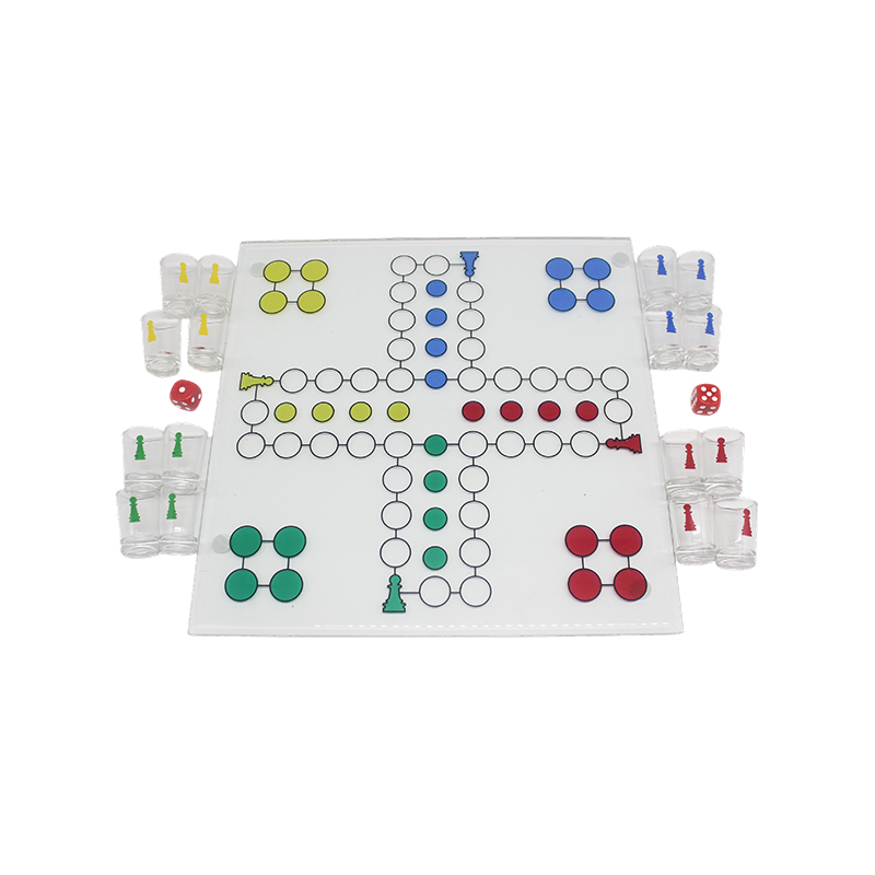 Set Permainan Minum Crystal Ludo
