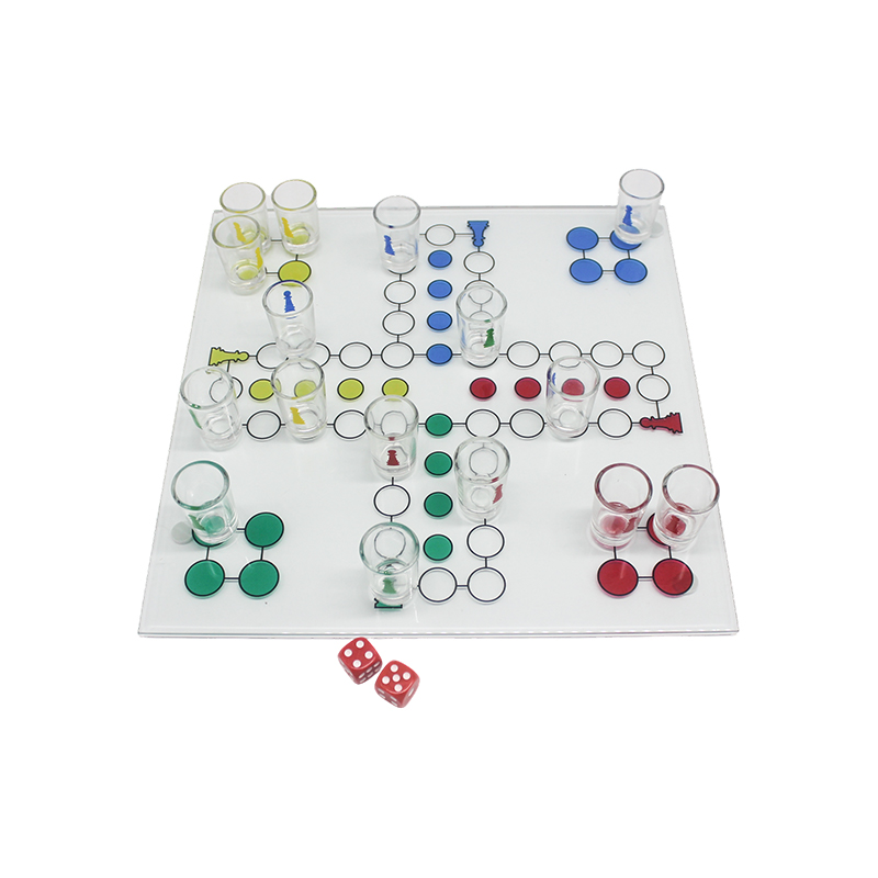 Set Permainan Minum Crystal Ludo