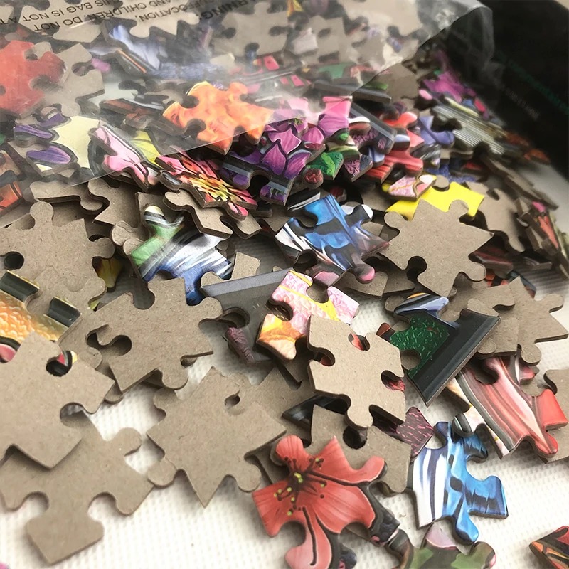 Set Puzzle Multi-Warna - Koleksi Aksesori Jigsaw Klasik