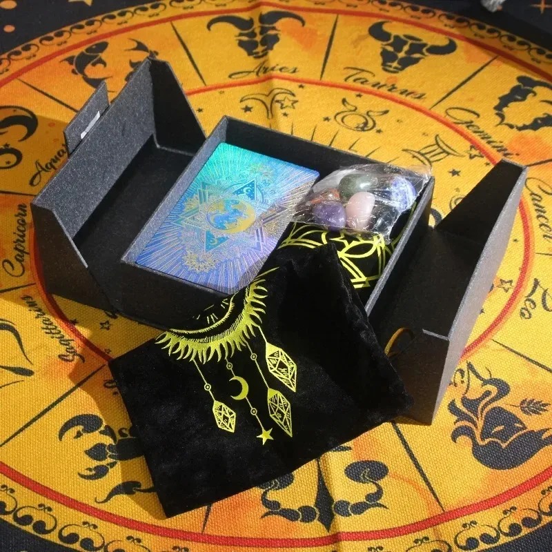 Edisi Koleksi Bertema Zodiak - Set Tarot & Kristal Harta Karun Mistik
