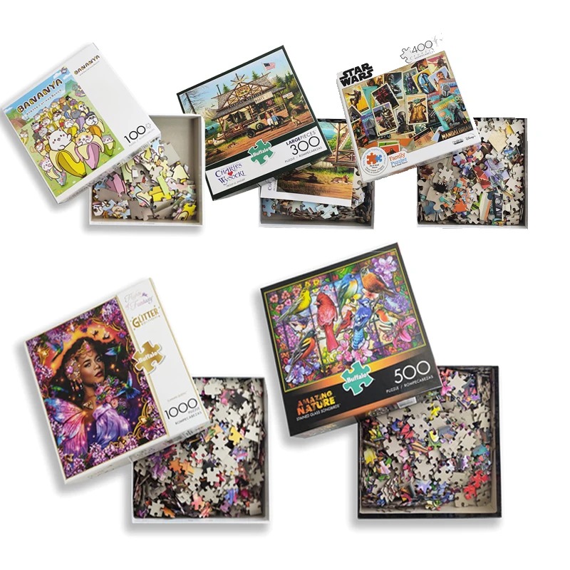 Set Puzzle Multi-Warna - Koleksi Aksesori Jigsaw Klasik