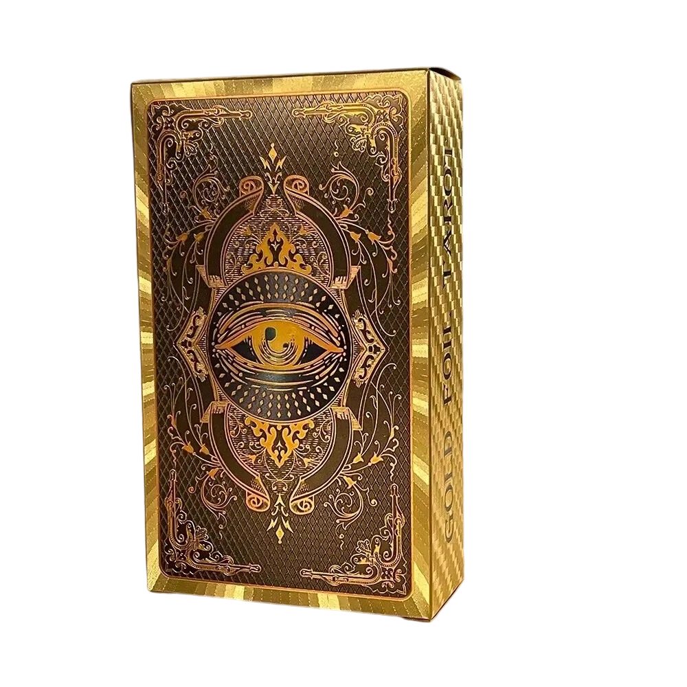 Set Kartu Tarot Foil Emas Premium