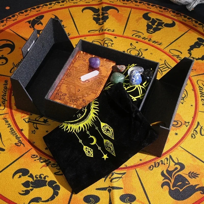Edisi Koleksi Bertema Zodiak - Set Tarot & Kristal Harta Karun Mistik