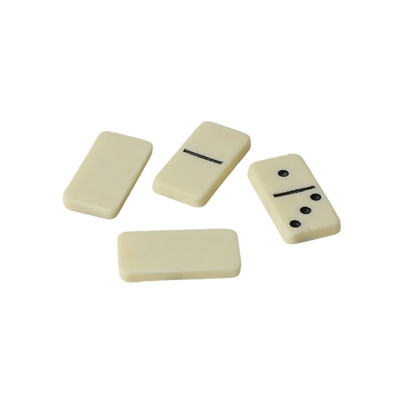 Domino Double-Six Tradisional dengan Lapisan Gading
