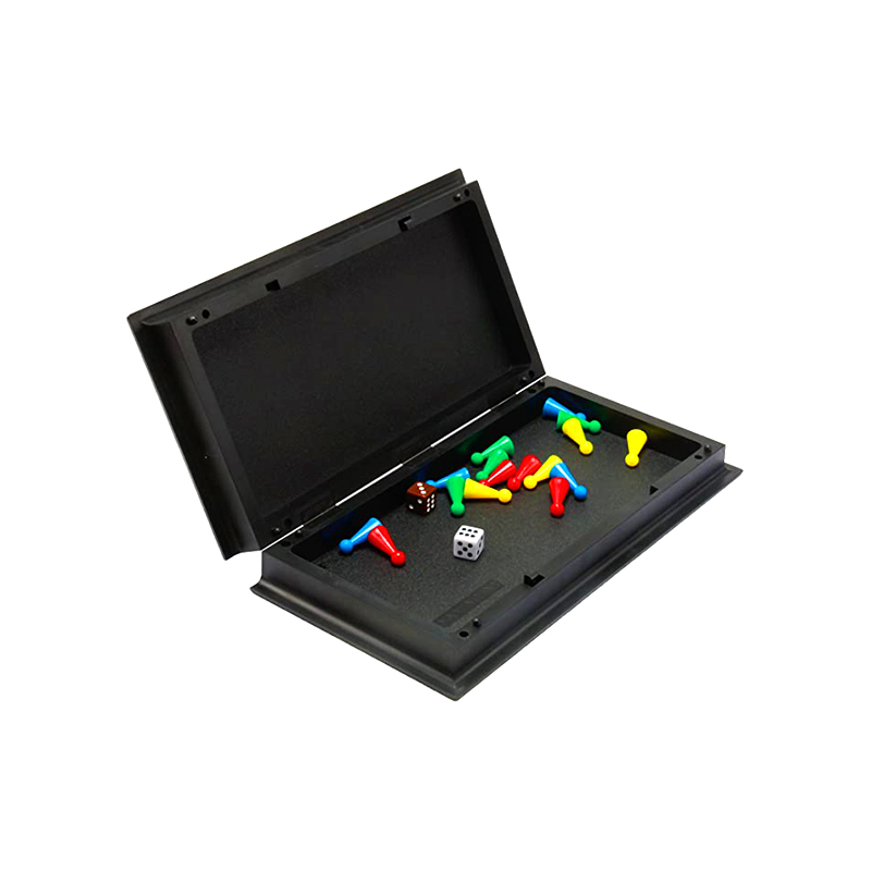 Permainan Papan Magnetik Portabel dengan Set Permainan Ludo Klasik Dadu dan Potongan