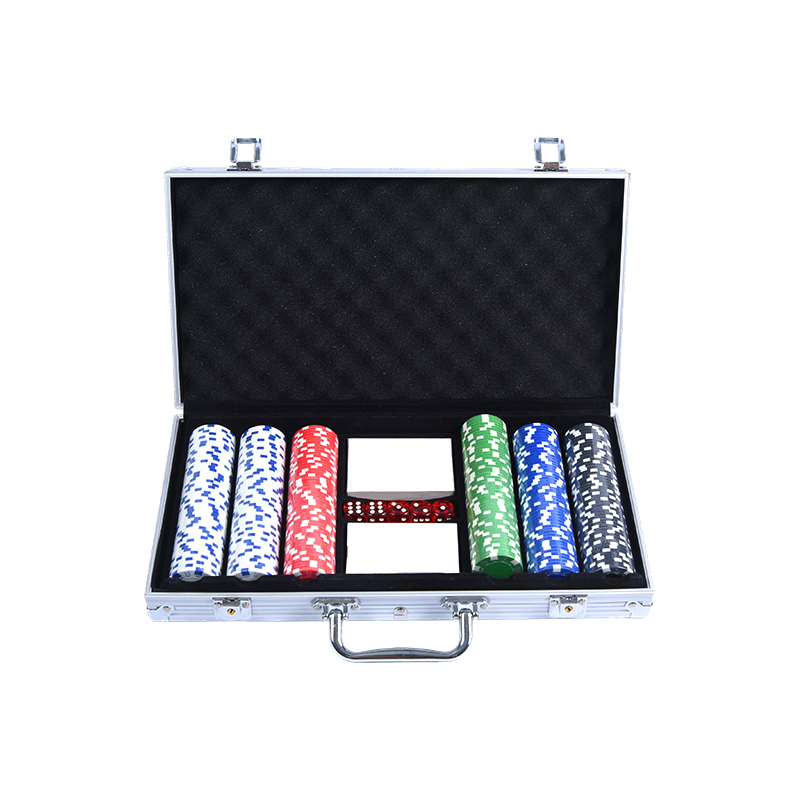 Casing Aluminium Lengkap dengan Set Chip Poker Premium Tombol Dadu dan Dealer