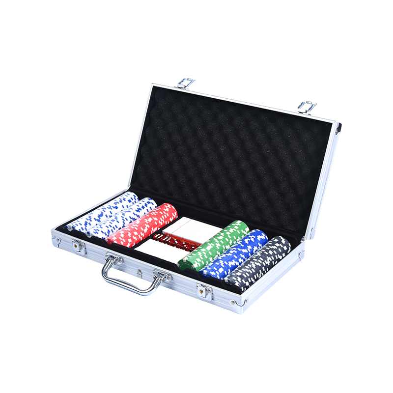 Casing Aluminium Lengkap dengan Set Chip Poker Premium Tombol Dadu dan Dealer