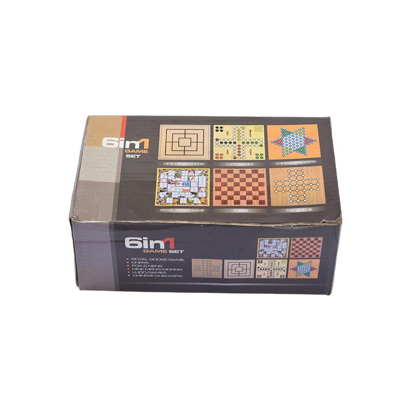Set Permainan Papan Magnetik 6-in-1 Casing Portabel