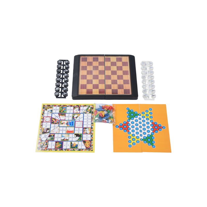 Set Permainan Papan Magnetik 6-in-1 Casing Portabel