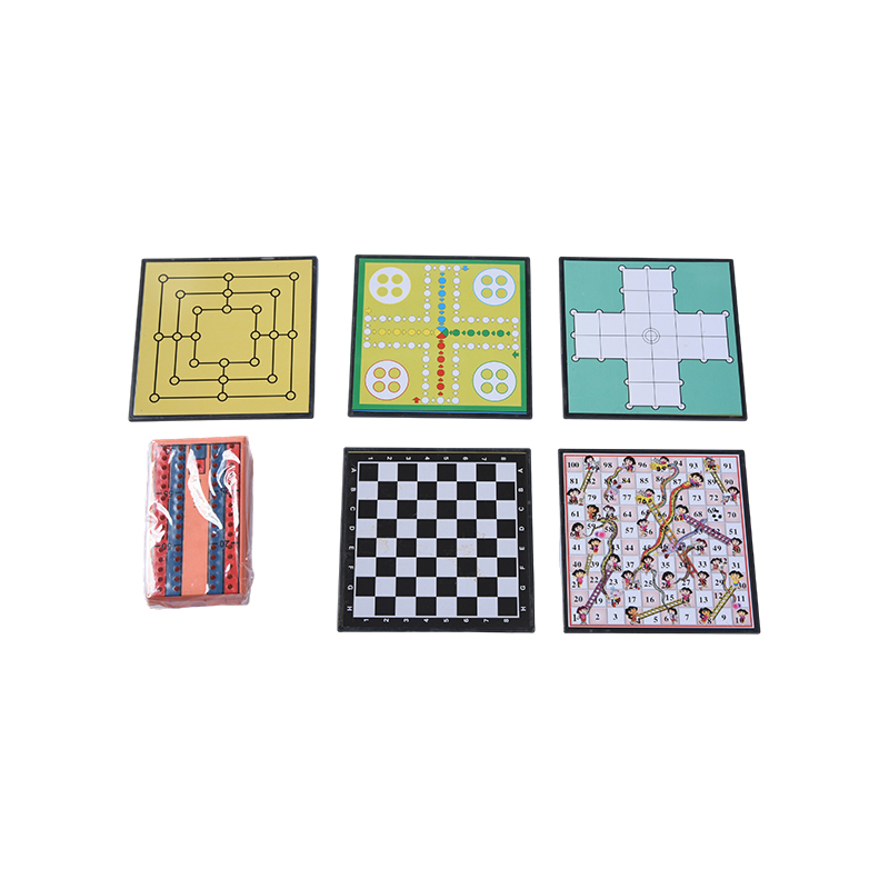 Set Game Perjalanan Magnetik 12-in-1 Kotak Timah Logam