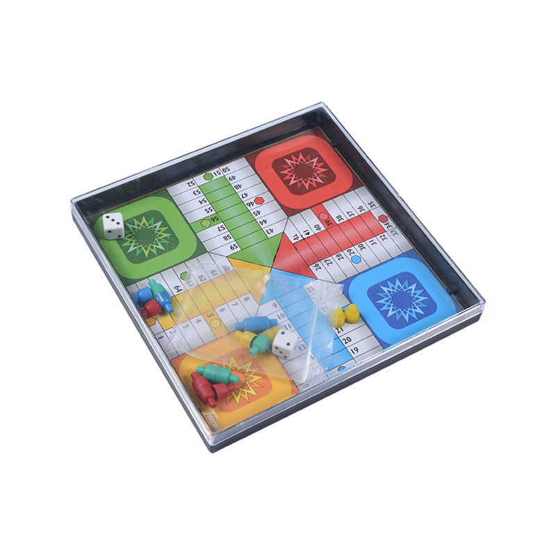 Permainan Catur Terbang Klasik (Ludo) Edisi Kotak Plastik Portabel
