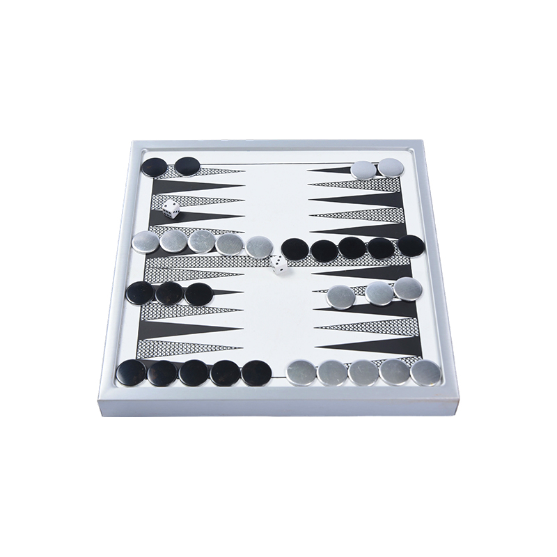 Set Backgammon Aluminium Premium - Edisi Meja Modern