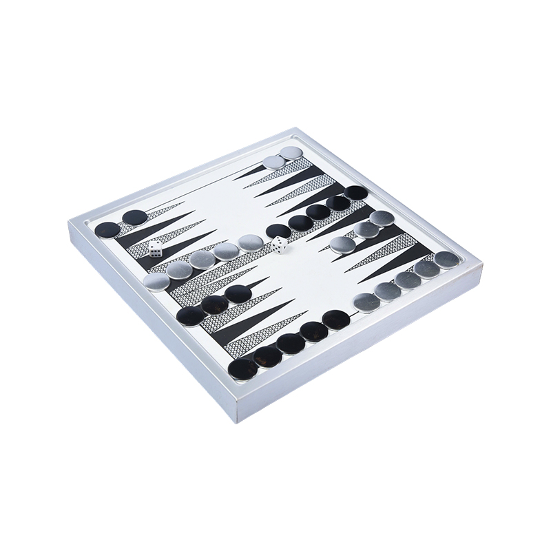 Set Backgammon Aluminium Premium - Edisi Meja Modern
