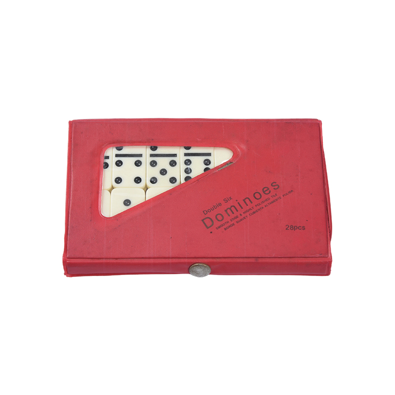 Classic Tile Game On-the-Go - Set Domino Plastik Ringkas dengan Casing Portabel