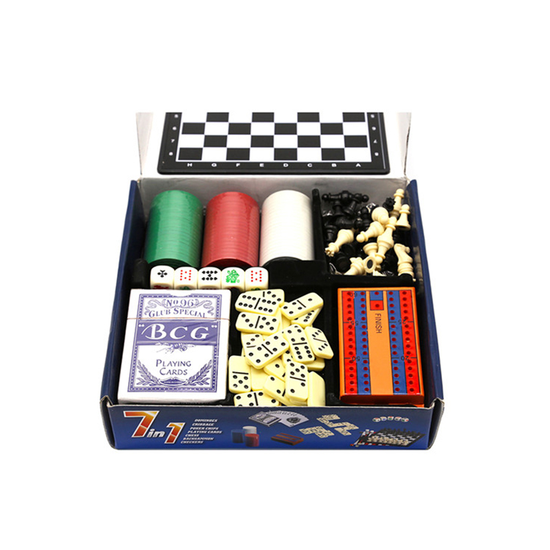 Set Multi-Game Klasik - Kombo Catur, Domino, Poker & Catur
