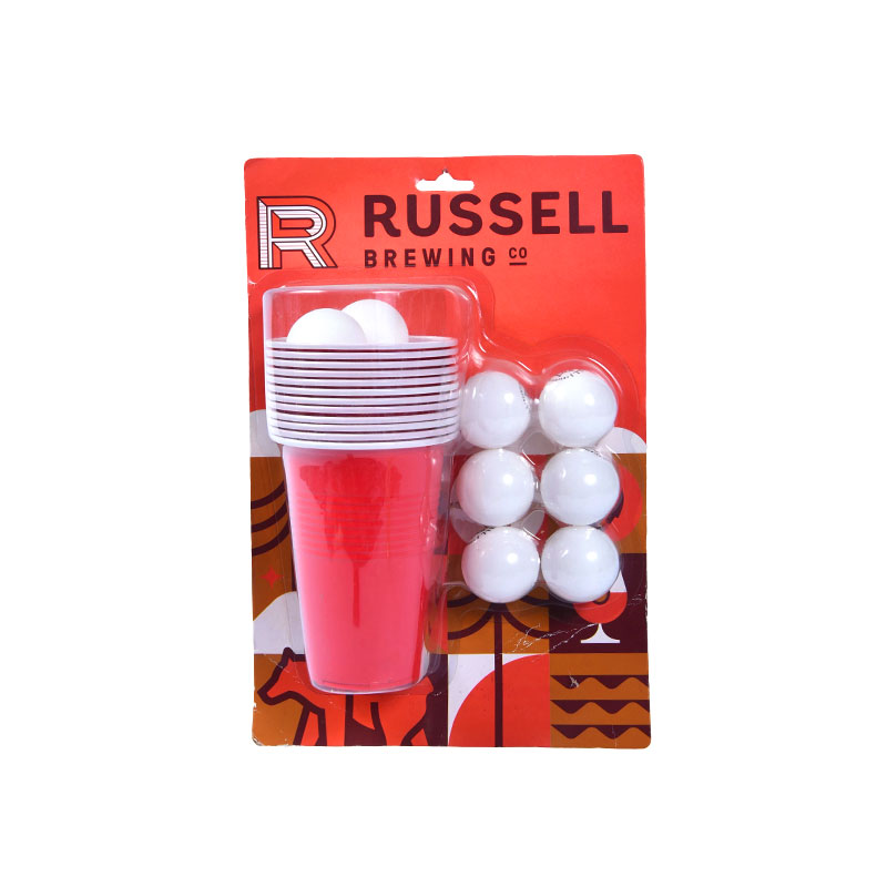 Kit Bir Pong Russell Brewing Co. - Termasuk Cangkir dan Bola