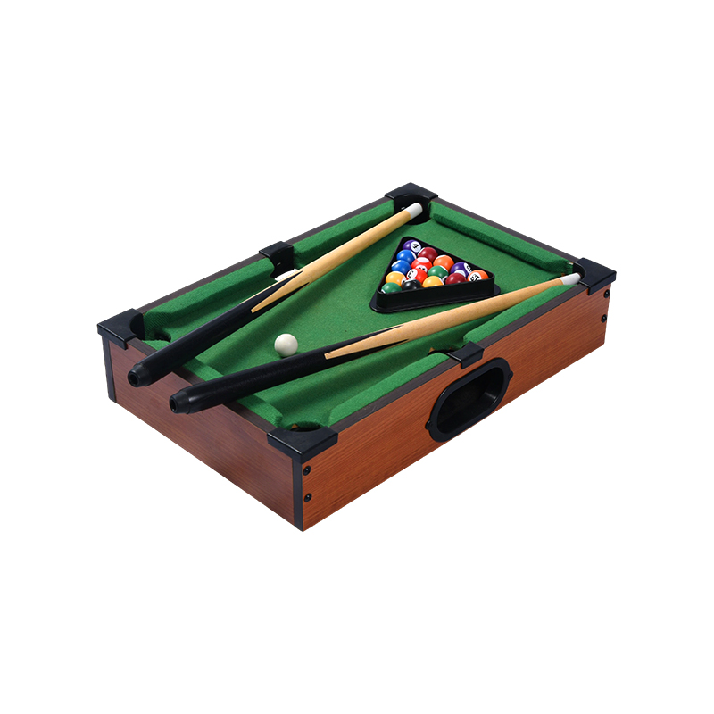 Meja Biliar Desktop Mini - Set Biliar Ringkas dengan Rak Segitiga, Isyarat, dan Bola