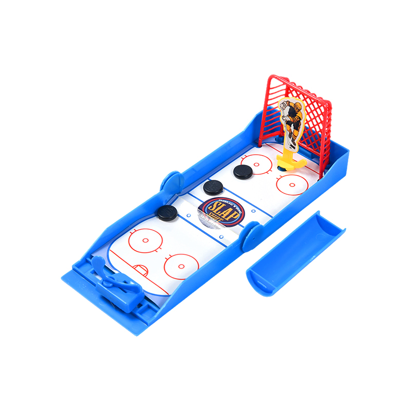 Hoki Es Desktop Ringkas dengan Game Hoki Mini Slap Shot Peluncur Bermuatan Pegas