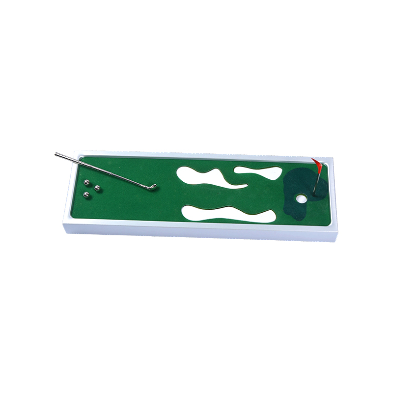 Permainan Golf Dalam Ruangan Portabel dengan Bingkai Aluminium Desktop Mini Golf Puting Green