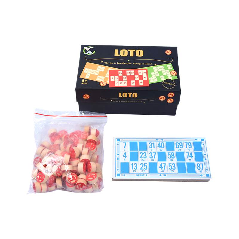 Set Game LOTO (Bingo-Style) – Lengkap dengan Token, Kartu, dan Kotak Penyimpanan