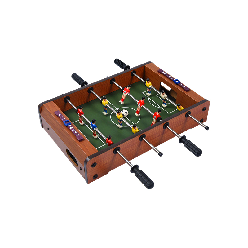 Game Sepak Bola Desktop Ringkas dengan Meja Foosball Mini Kayu Pemain yang Bersemangat