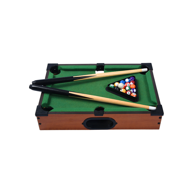 Set Biliar Ringkas dengan Isyarat, Bola, dan Meja Biliar Desktop Mini Rak Segitiga