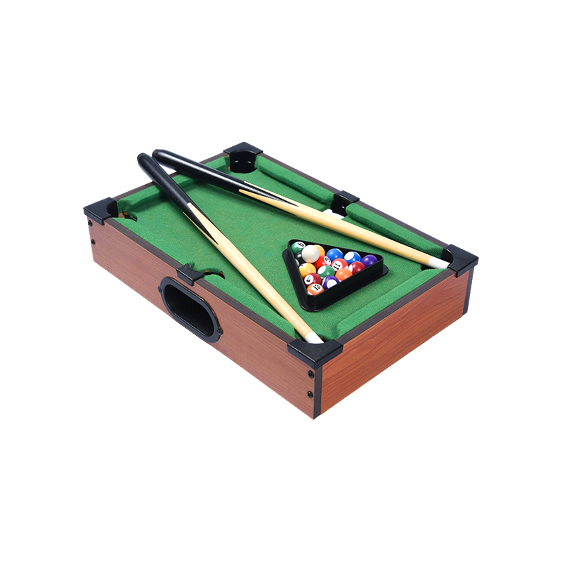 Set Biliar Ringkas dengan Isyarat, Bola, dan Meja Biliar Desktop Mini Rak Segitiga