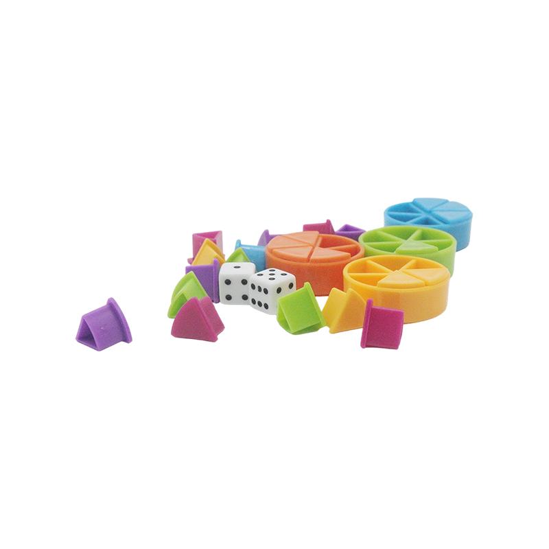 Set Manipulatif Pecahan Pelangi - Alat Pembelajaran Berkode Warna